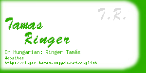tamas ringer business card